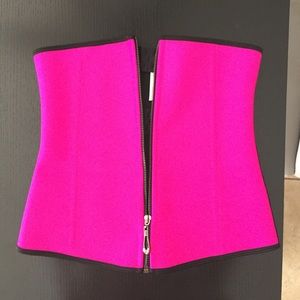 Hot Pink Waist Trainer with Zipper