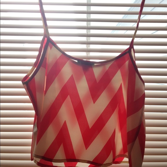 Chevron Crop Top - Picture 1 of 4