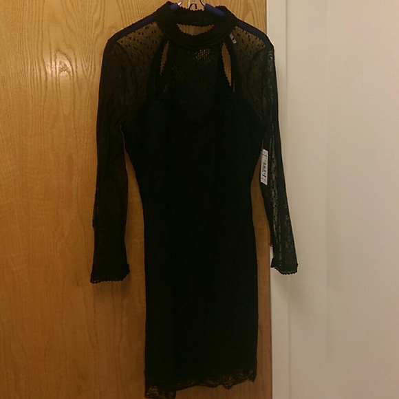 Free People Lace Embellished above the knee dress