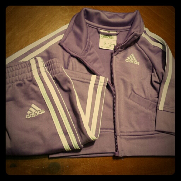 Adidas Baby 2-piece Purple Track Suit