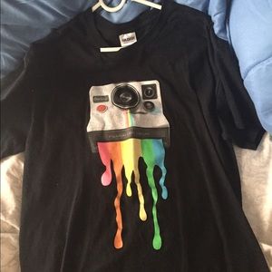 tshirt graphic print screen of a polaroid size (M)