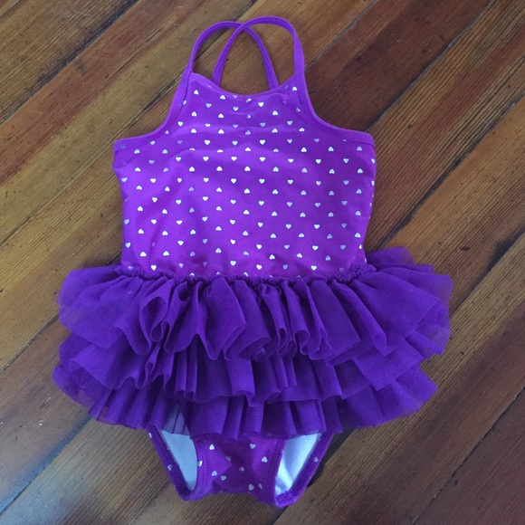 Toddler girls ruffle one piece bathing suit