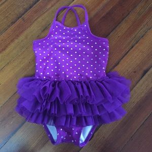 Toddler girls ruffle one piece bathing suit