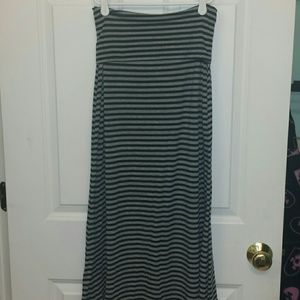 Full Length Stripped Skirt