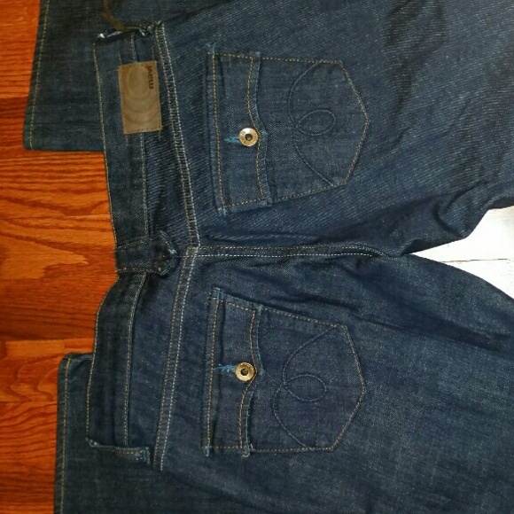Mavi low rise Bootcut jeans.