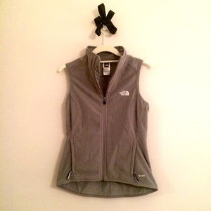 Northface gray zip vest