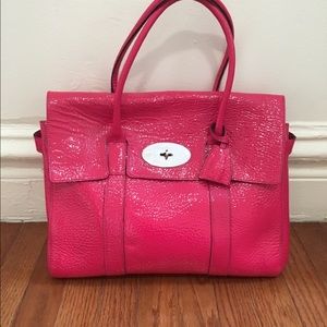 Rare Mulberry Hot Pink Patent Leather Bayswater