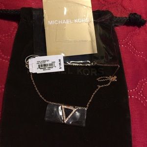 New Michael kors semi precious necklace