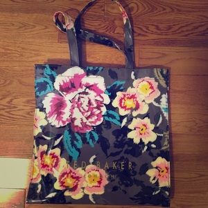 Ted baker patent tote bag