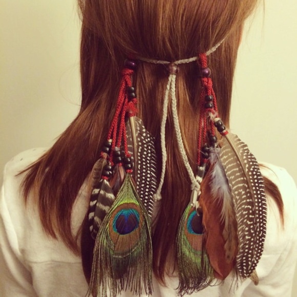 Forest nymph, full feather, boho, bohemian,