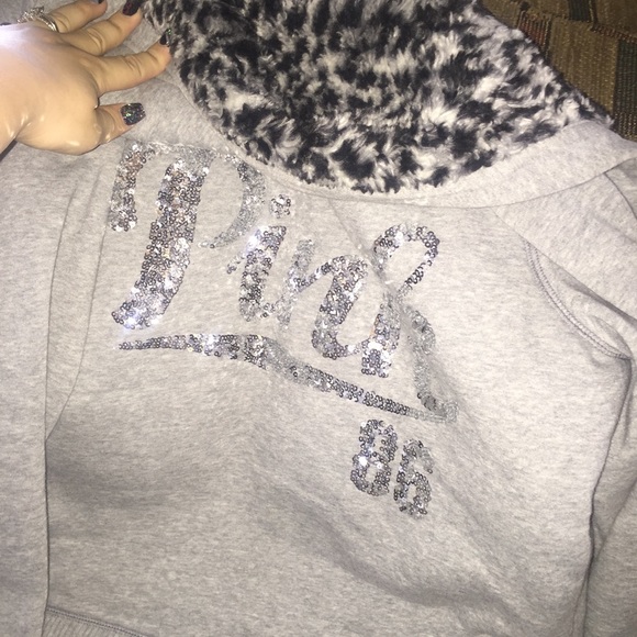 PINK winter zip up