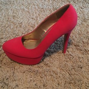Charlotte Russe pink platforms