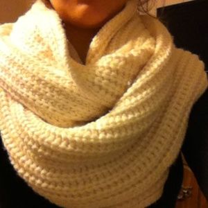 JCrew Cream Infinity Scarf