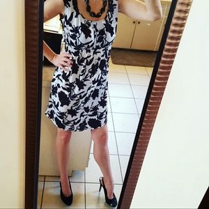 B&W Floral Dress