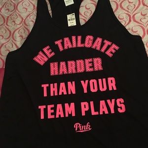 Vs Pink We Tailgate Tank