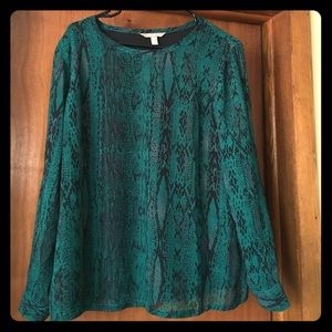 Banana Republic Silky Snakeskin Top