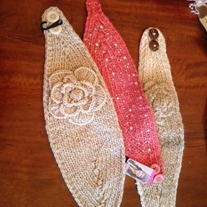 NWT Ear Warmers- 3 Pair Bundle