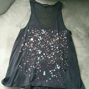 Black open mesh back tank *Bundle for $6*