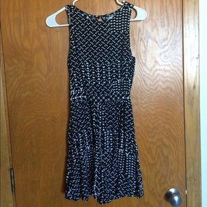 Black and White Patterned Dress