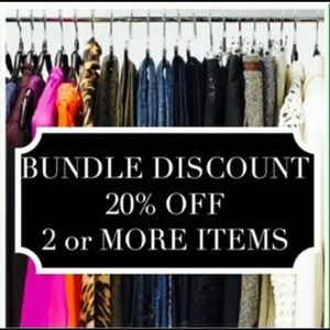 bundle deals! 20% off 2 + items
