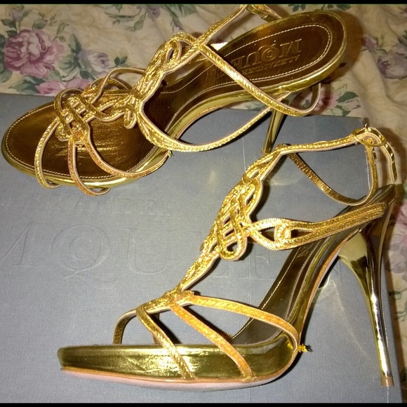 Alexander McQueen Shoes - Alexander McQueen Sandal Tess S. Cuoio