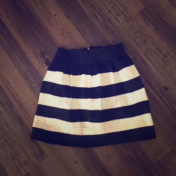Black and White Stripe Cupcake Skirt