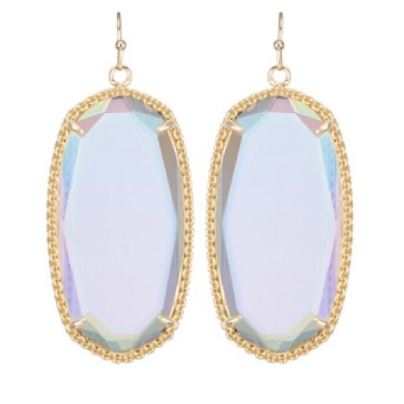 Clear iridescent deily earrings