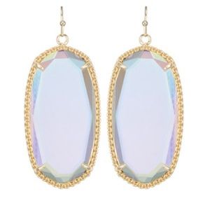 Clear iridescent deily earrings