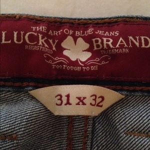 Lucky brand straight leg boyfriend style jeans
