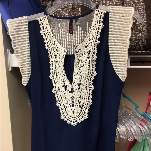 Navy blouse