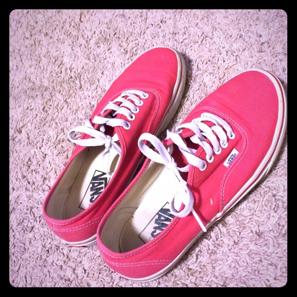 red vans shoes