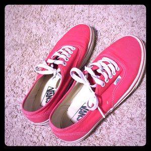 red vans shoes