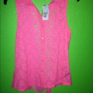 Rue 21 Hot pink top