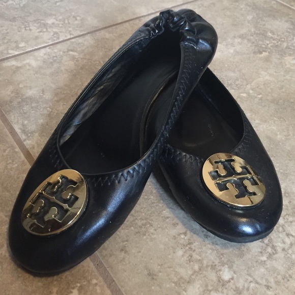 Tory Burch Classic Leather Reva Flats