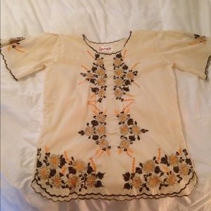 Vintage mexican peasant shirt DISCOUNTED