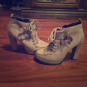 Beige Ankle boots
