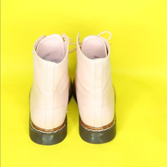 Forever 21 Pastel Pink Sleek Combat Boots 7 - Picture 3 of 5