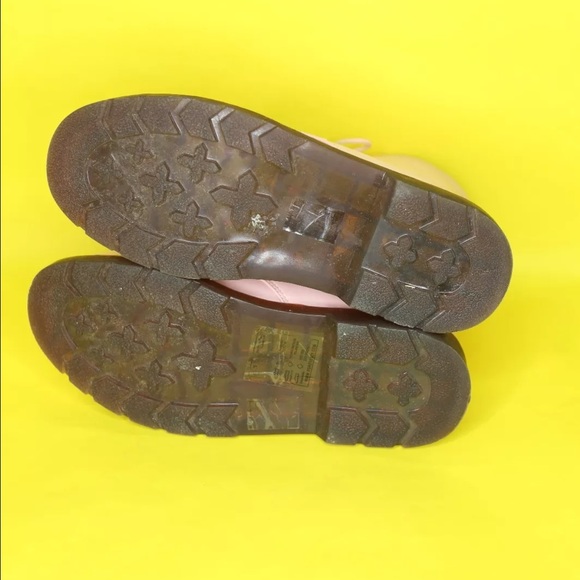 Forever 21 Pastel Pink Sleek Combat Boots 7 - Picture 5 of 5