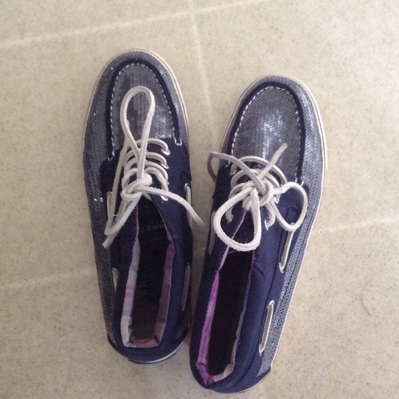 Sparkly sperry topsiders