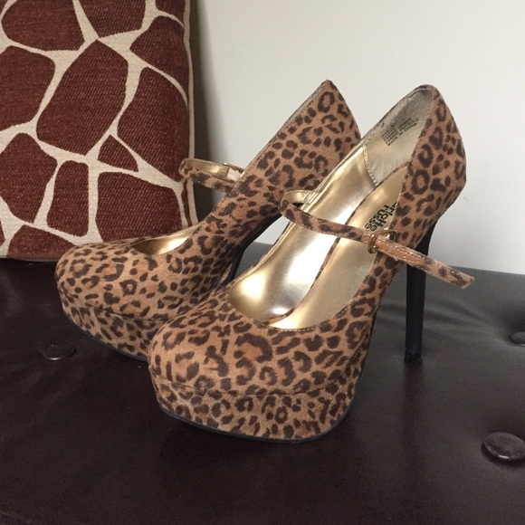 Cheetah high heels