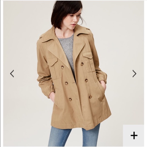 LOFT Jackets & Blazers - LOFT cargo swing trench sz S