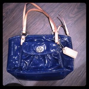 Authentic navy coach bag!