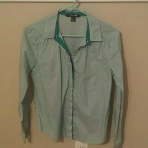 Forever 21 striped dress shirt, size 6