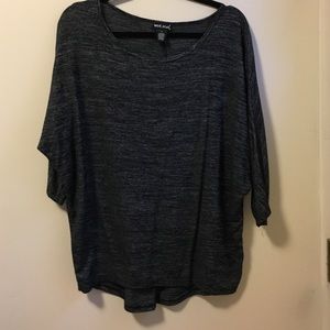 Black/gray tunic t shirt