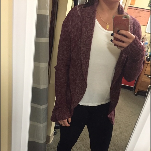 Burgundy cardigan