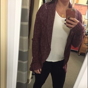 Burgundy cardigan