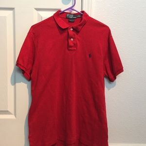 Ralph Lauren Custom Fit Men's Medium Polo Red