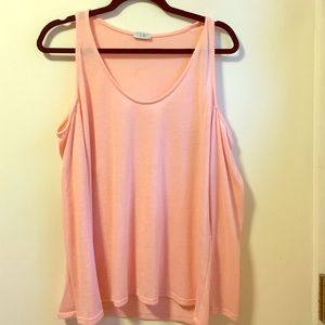 Tobi "cold shoulder" top, long sleeves