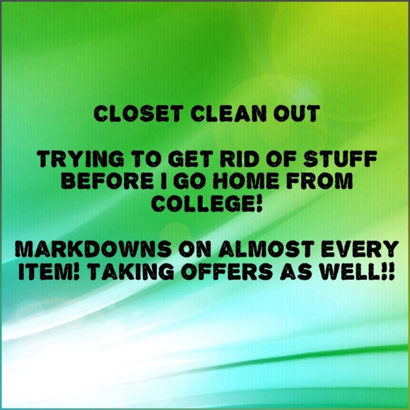 LAST DAY!!! EVERYTHING ON SALE. MAKE OFFERS