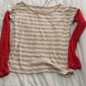 Boxy, color block, striped t